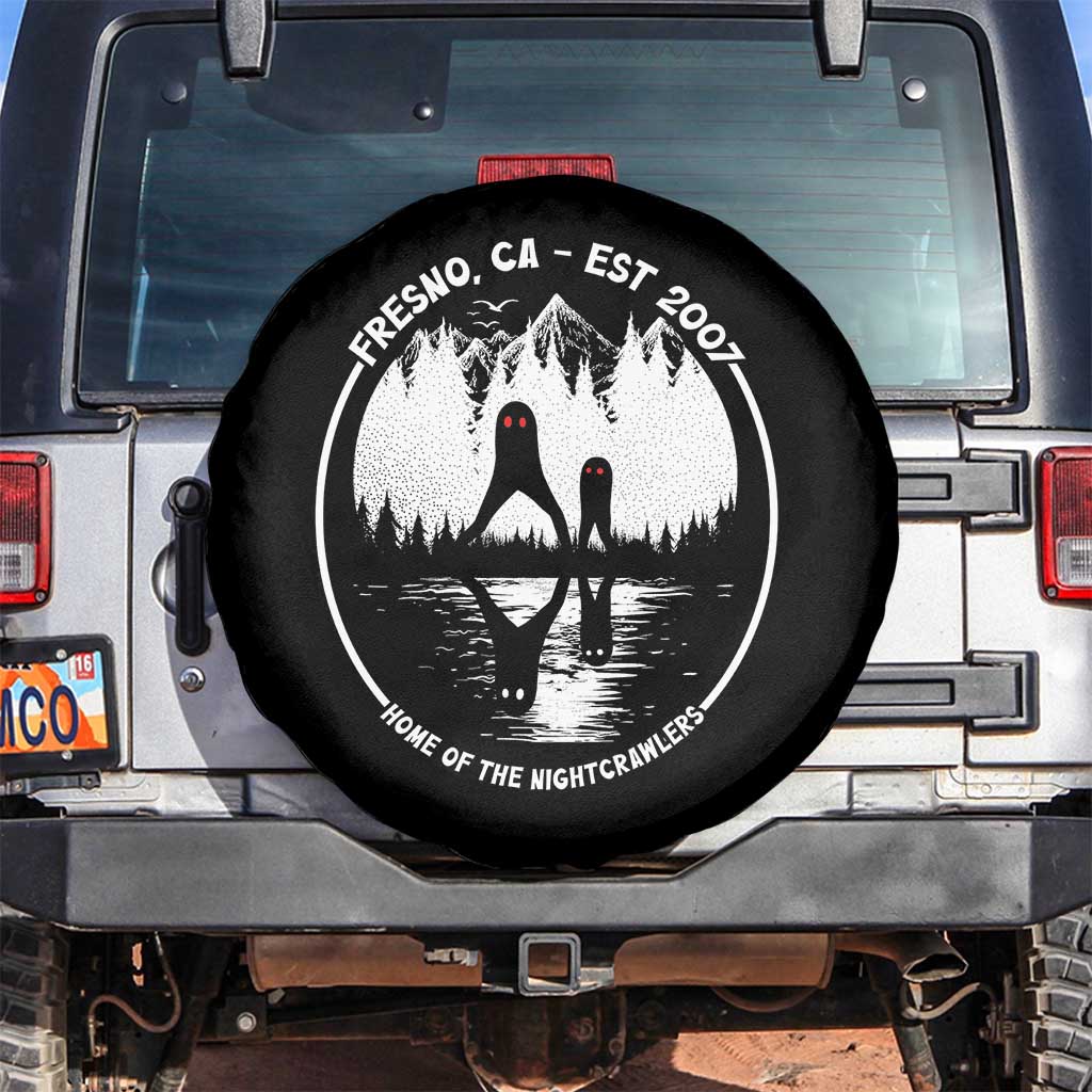 Home Of The Fresno Nightcrawlers Spare Tire Cover California Cryptid Hunter - Wonder Print Shop