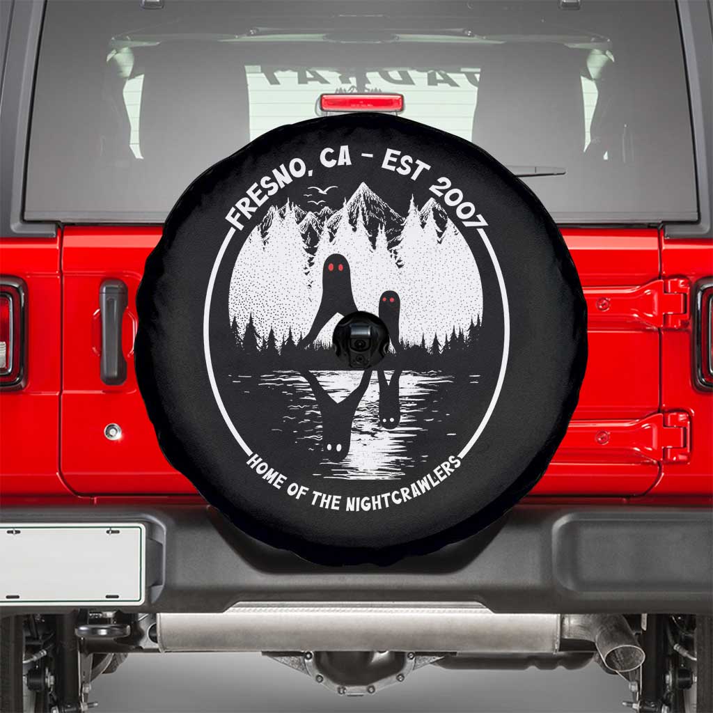 Home Of The Fresno Nightcrawlers Spare Tire Cover California Cryptid Hunter - Wonder Print Shop