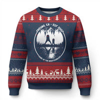 Home Of The Fresno Nightcrawlers Ugly Christmas Sweater California Cryptid Hunter - Wonder Print Shop