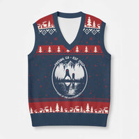 Home Of The Fresno Nightcrawlers V-Neck Knit Sweater Vest California Cryptid Hunter - Wonder Print Shop