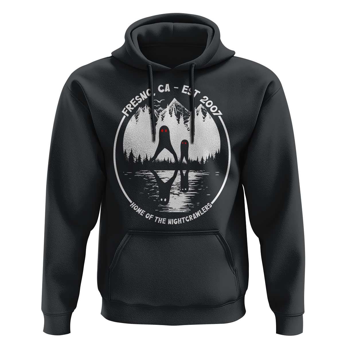 Home Of The Fresno Nightcrawlers Hoodie California Cryptid Hunter - Wonder Print Shop