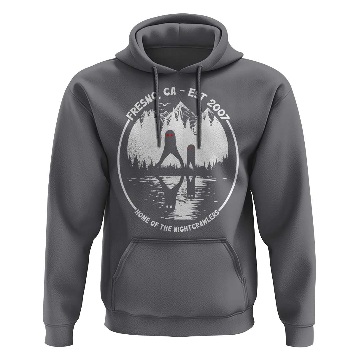 Home Of The Fresno Nightcrawlers Hoodie California Cryptid Hunter - Wonder Print Shop