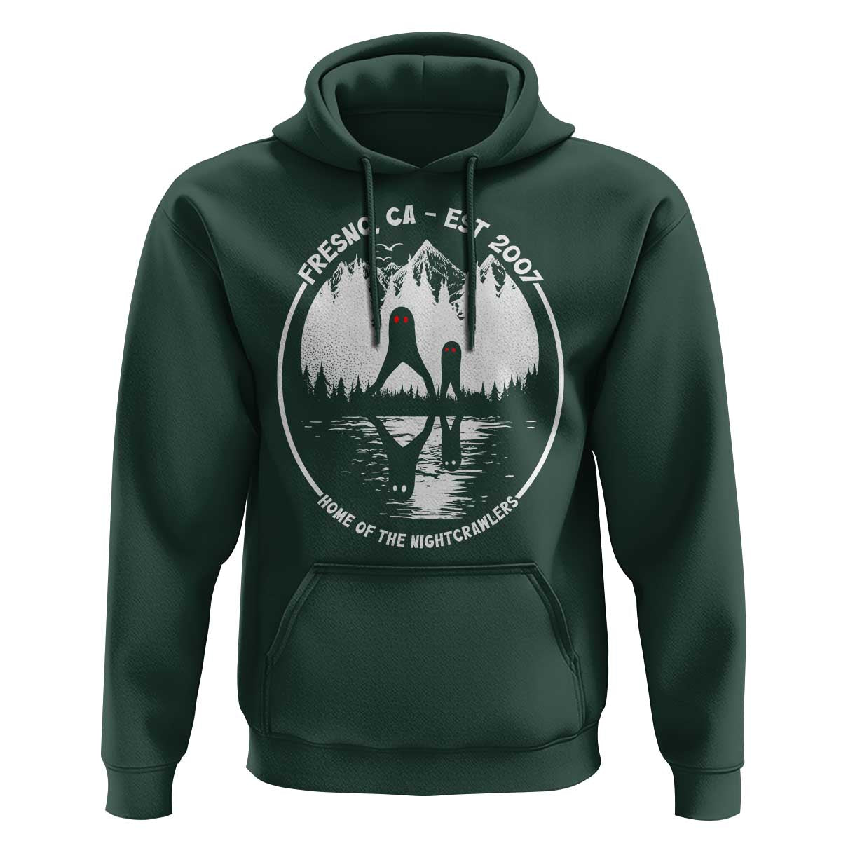 Home Of The Fresno Nightcrawlers Hoodie California Cryptid Hunter - Wonder Print Shop