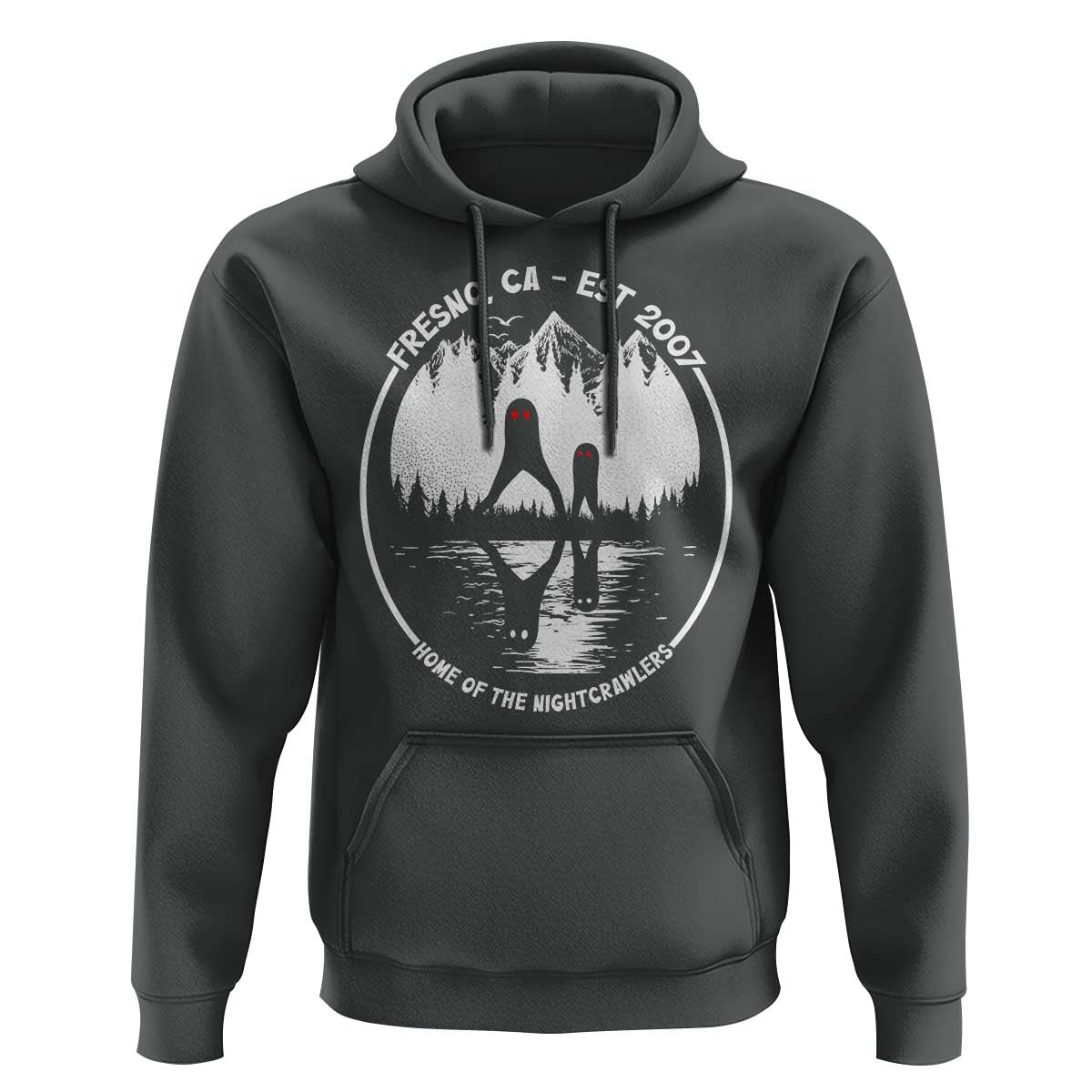 Home Of The Fresno Nightcrawlers Hoodie California Cryptid Hunter - Wonder Print Shop