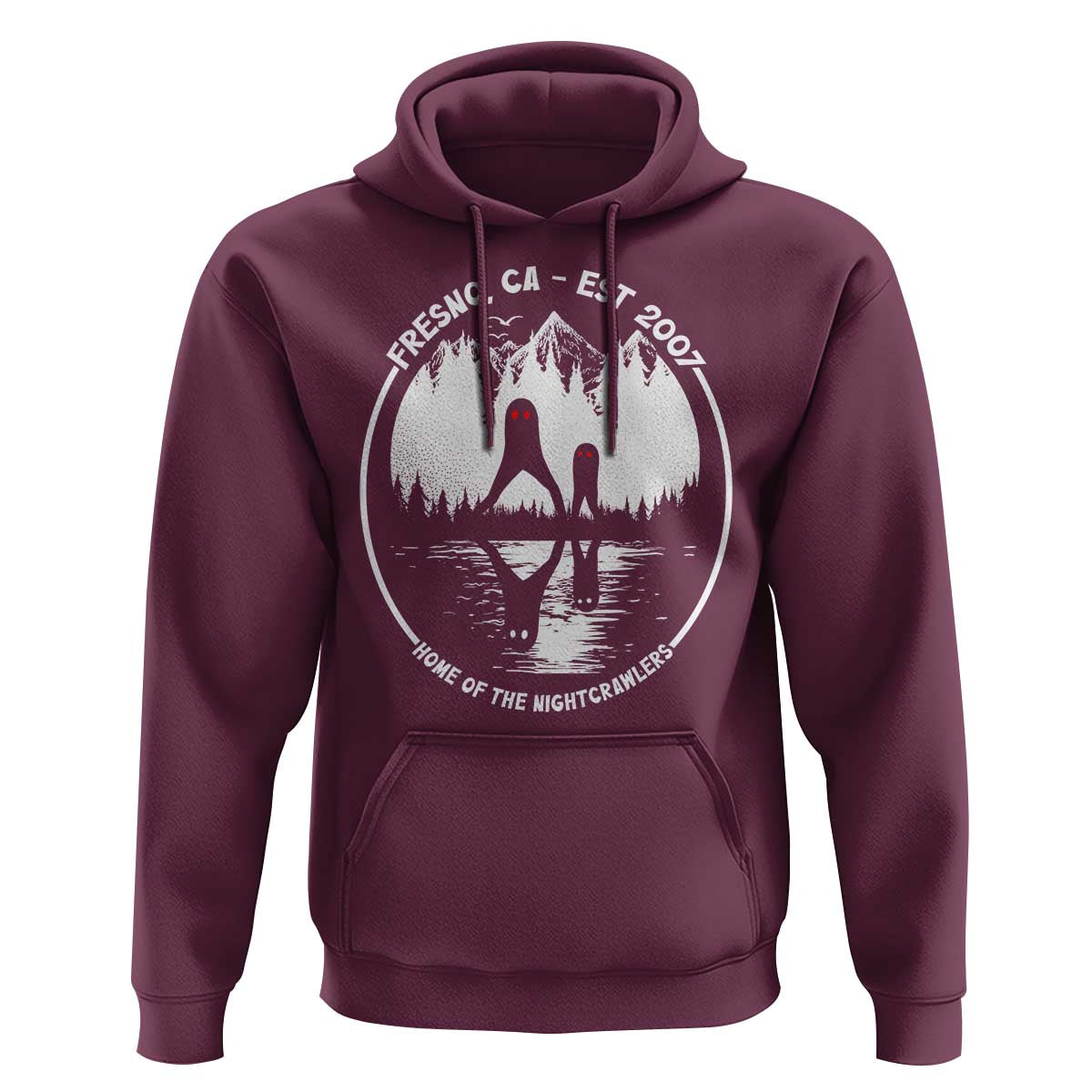 Home Of The Fresno Nightcrawlers Hoodie California Cryptid Hunter - Wonder Print Shop