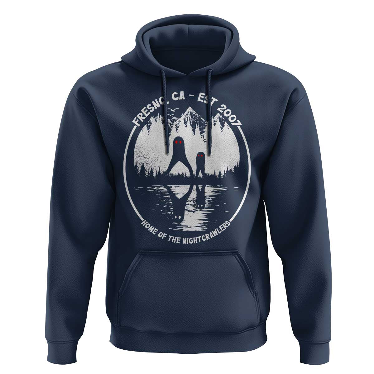 Home Of The Fresno Nightcrawlers Hoodie California Cryptid Hunter - Wonder Print Shop