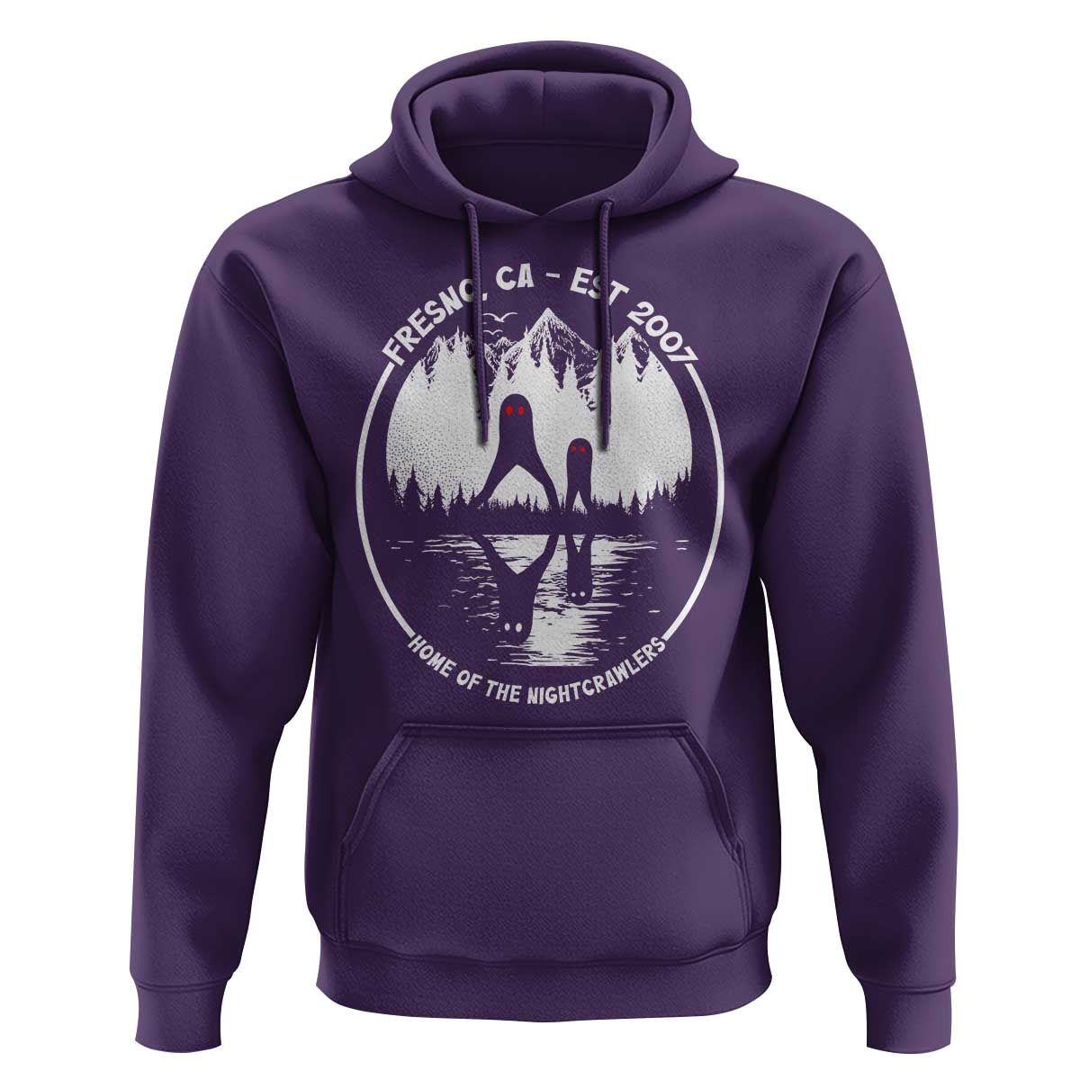 Home Of The Fresno Nightcrawlers Hoodie California Cryptid Hunter - Wonder Print Shop