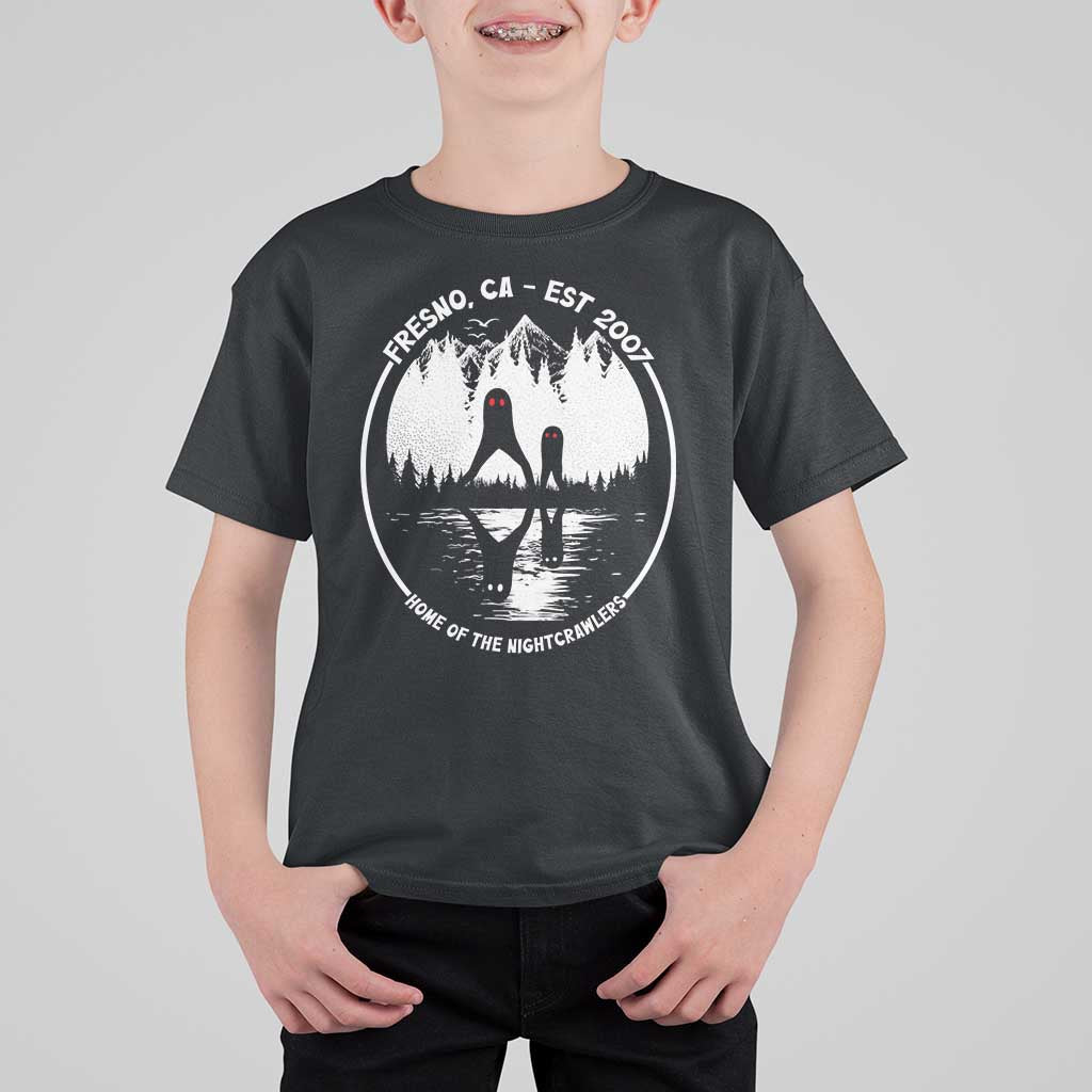 Home Of The Fresno Nightcrawlers T Shirt For Kid California Cryptid Hunter - Wonder Print Shop