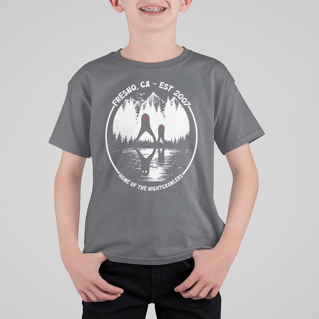 Home Of The Fresno Nightcrawlers T Shirt For Kid California Cryptid Hunter - Wonder Print Shop