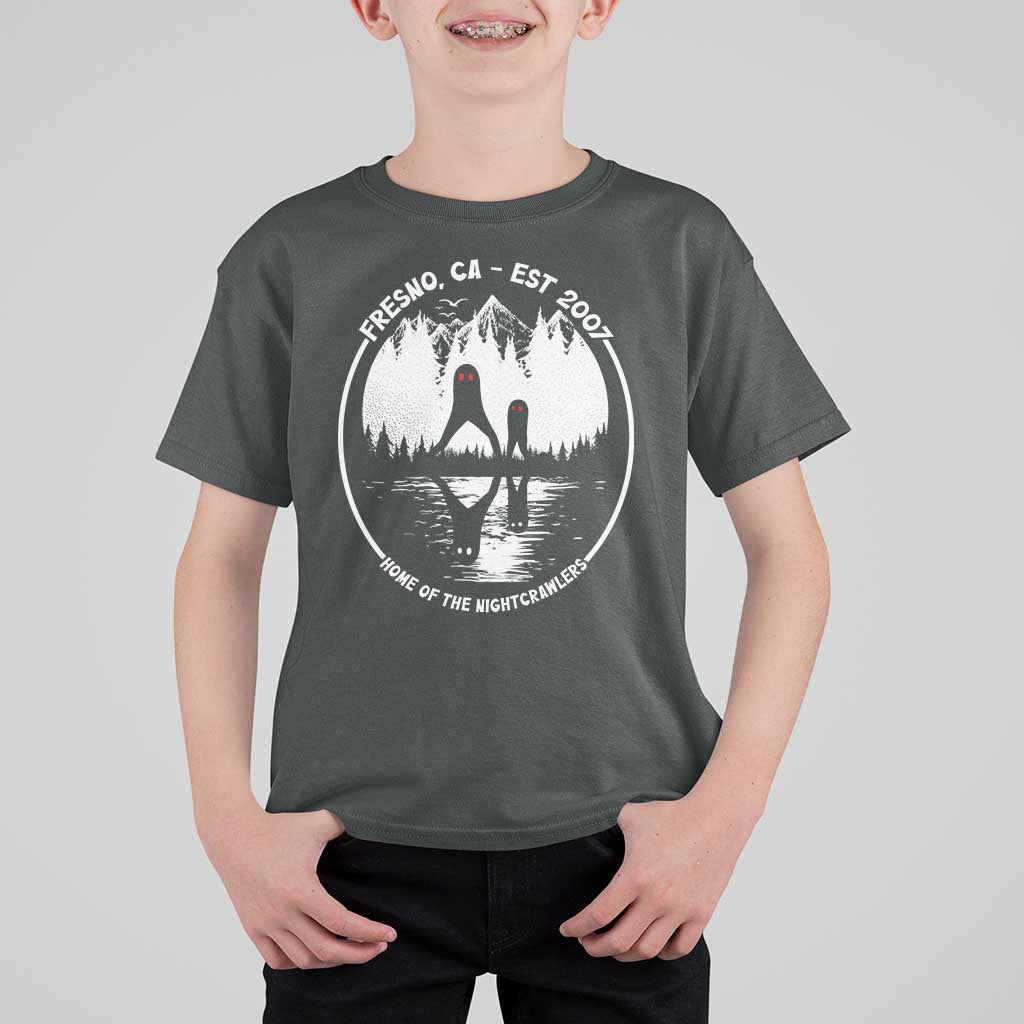 Home Of The Fresno Nightcrawlers T Shirt For Kid California Cryptid Hunter - Wonder Print Shop