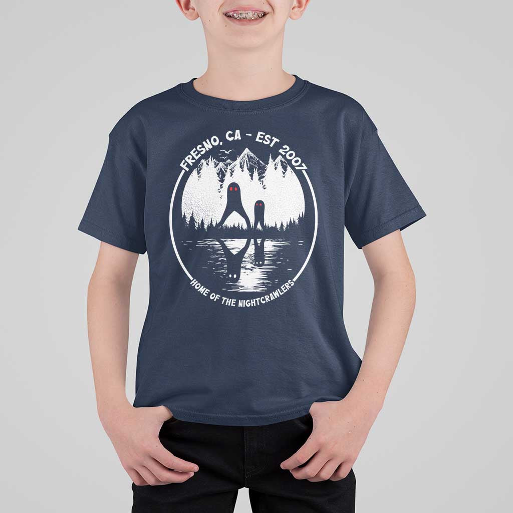Home Of The Fresno Nightcrawlers T Shirt For Kid California Cryptid Hunter - Wonder Print Shop