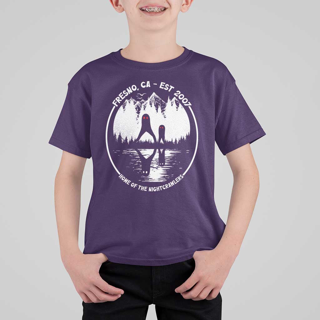 Home Of The Fresno Nightcrawlers T Shirt For Kid California Cryptid Hunter - Wonder Print Shop