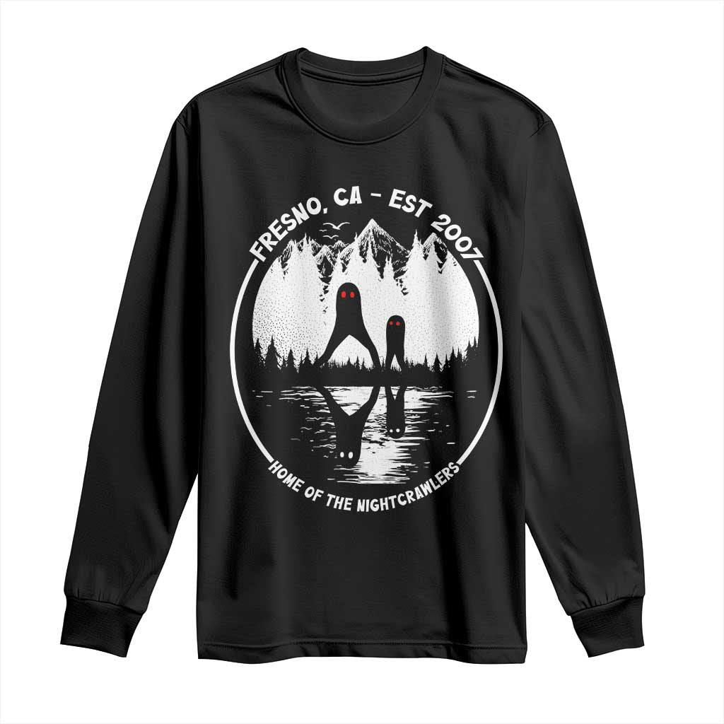 Home Of The Fresno Nightcrawlers Long Sleeve Shirt California Cryptid Hunter - Wonder Print Shop
