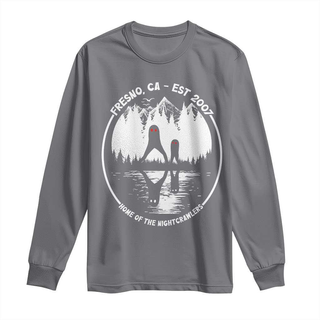 Home Of The Fresno Nightcrawlers Long Sleeve Shirt California Cryptid Hunter - Wonder Print Shop