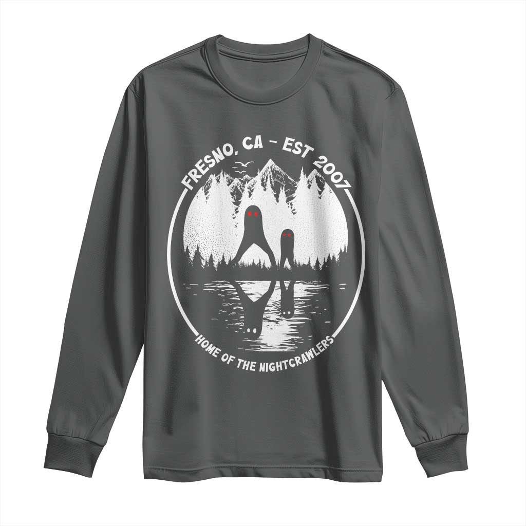 Home Of The Fresno Nightcrawlers Long Sleeve Shirt California Cryptid Hunter - Wonder Print Shop