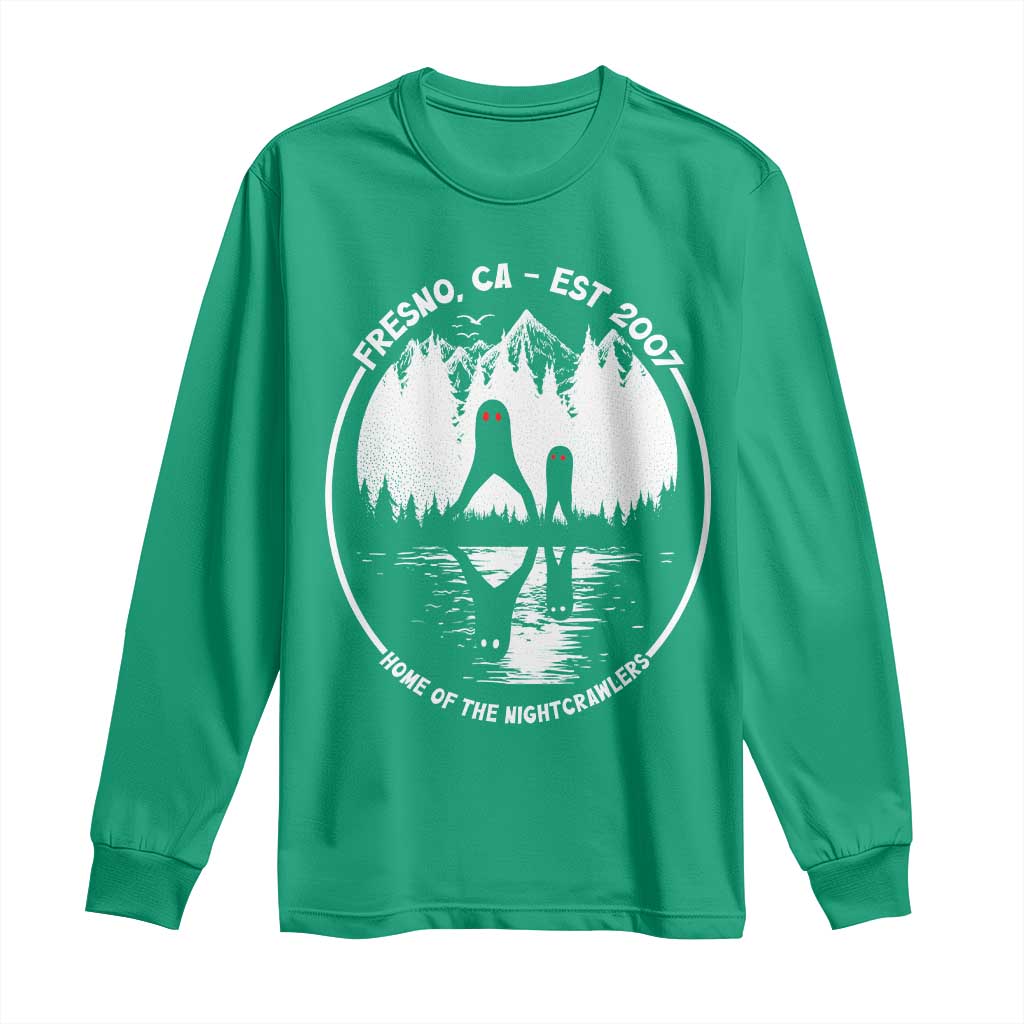 Home Of The Fresno Nightcrawlers Long Sleeve Shirt California Cryptid Hunter - Wonder Print Shop