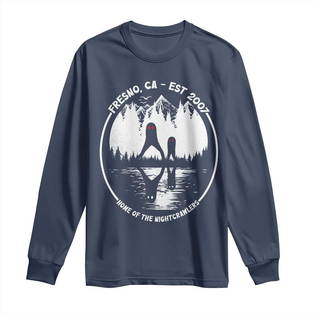 Home Of The Fresno Nightcrawlers Long Sleeve Shirt California Cryptid Hunter - Wonder Print Shop
