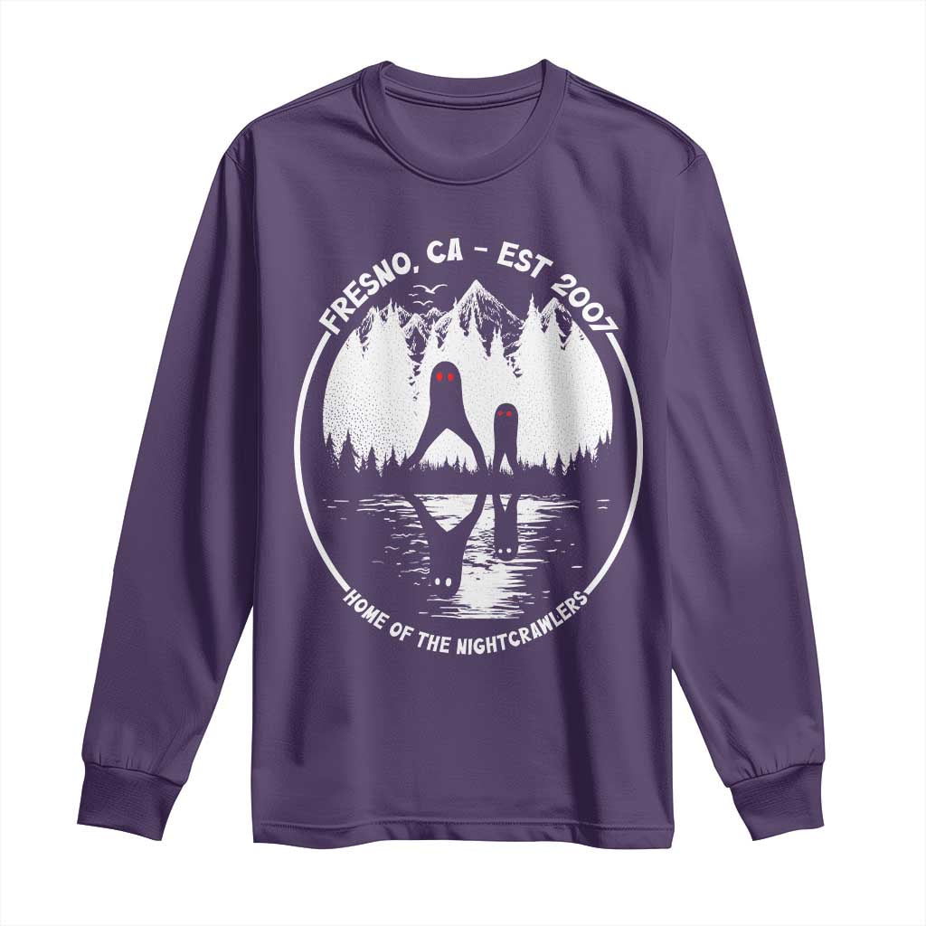 Home Of The Fresno Nightcrawlers Long Sleeve Shirt California Cryptid Hunter - Wonder Print Shop