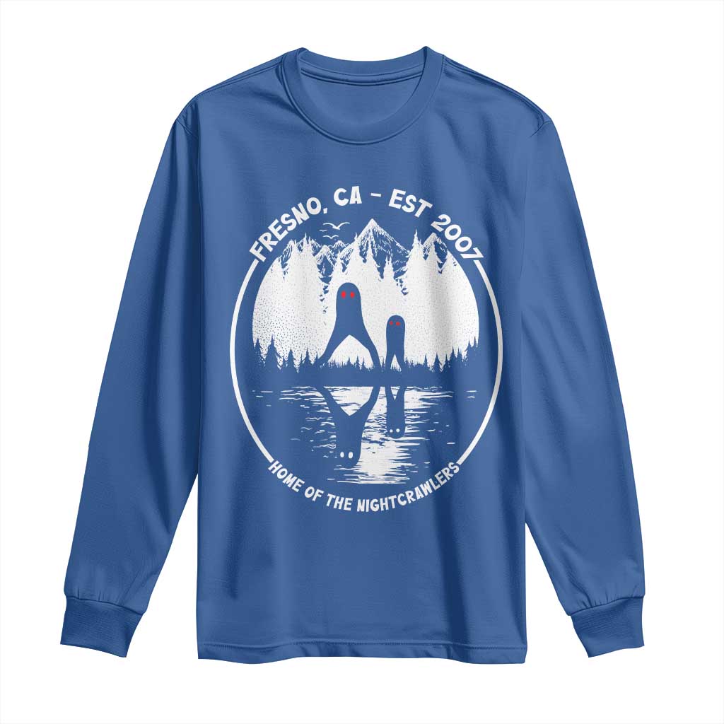 Home Of The Fresno Nightcrawlers Long Sleeve Shirt California Cryptid Hunter - Wonder Print Shop