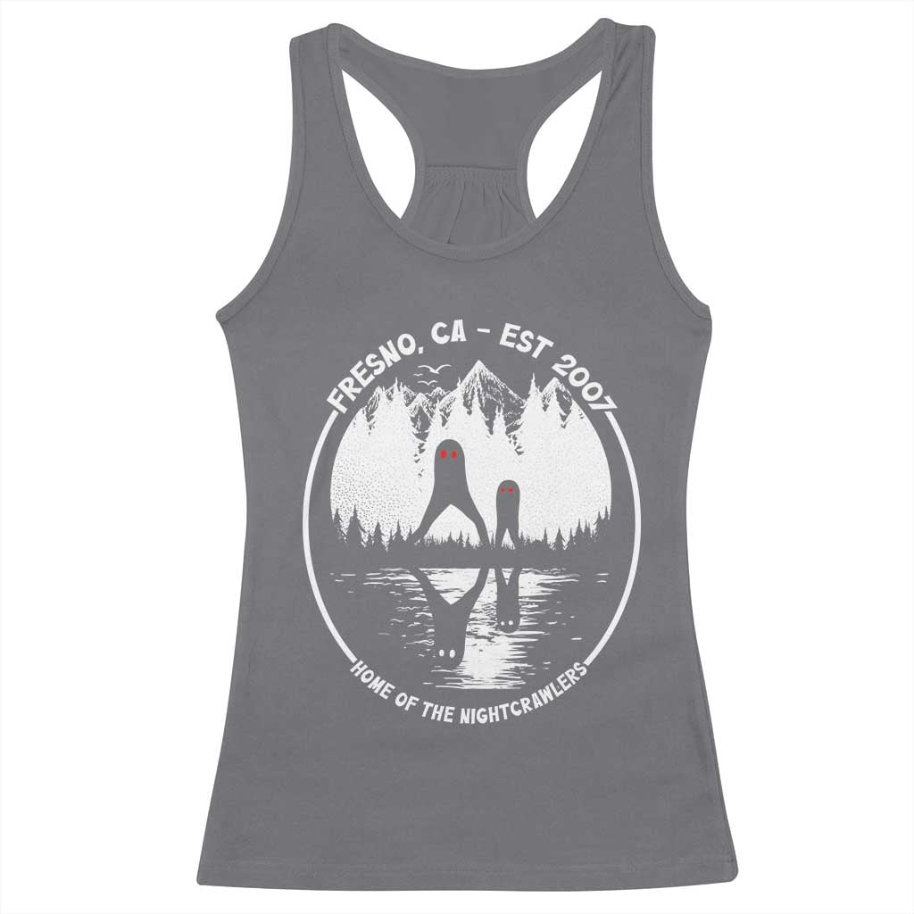Home Of The Fresno Nightcrawlers Racerback Tank Top California Cryptid Hunter - Wonder Print Shop