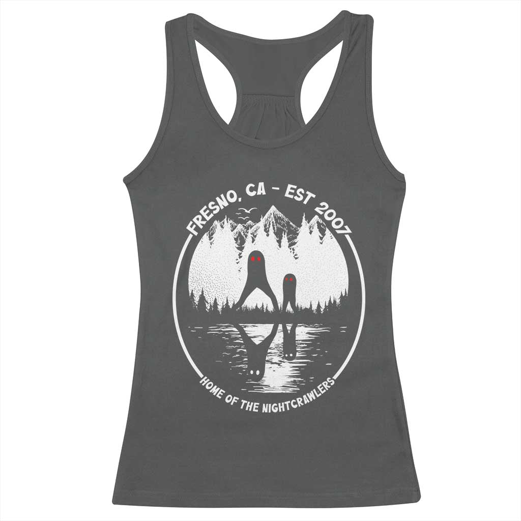 Home Of The Fresno Nightcrawlers Racerback Tank Top California Cryptid Hunter - Wonder Print Shop