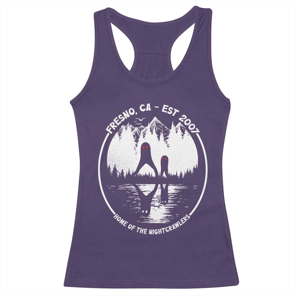 Home Of The Fresno Nightcrawlers Racerback Tank Top California Cryptid Hunter - Wonder Print Shop
