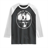 Home Of The Fresno Nightcrawlers Raglan Shirt California Cryptid Hunter - Wonder Print Shop