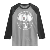 Home Of The Fresno Nightcrawlers Raglan Shirt California Cryptid Hunter - Wonder Print Shop