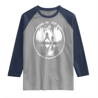 Home Of The Fresno Nightcrawlers Raglan Shirt California Cryptid Hunter - Wonder Print Shop