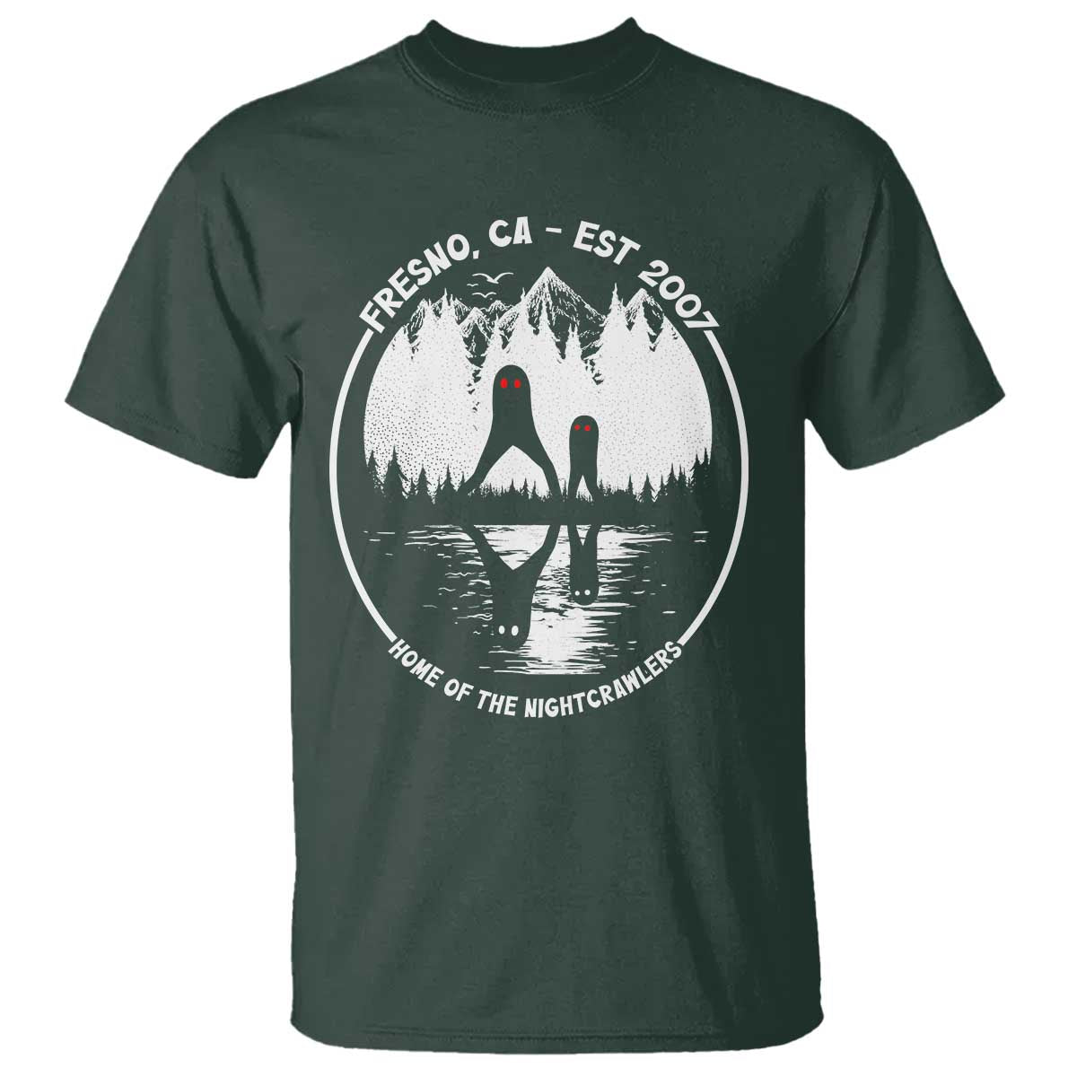 Home Of The Fresno Nightcrawlers T Shirt California Cryptid Hunter - Wonder Print Shop