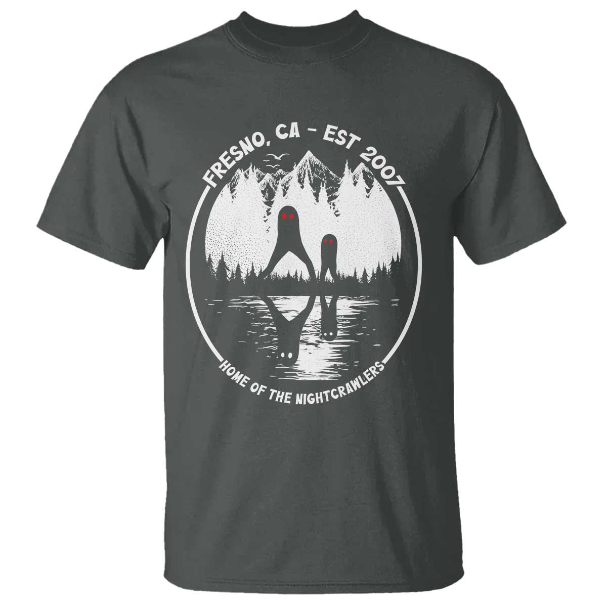 Home Of The Fresno Nightcrawlers T Shirt California Cryptid Hunter - Wonder Print Shop