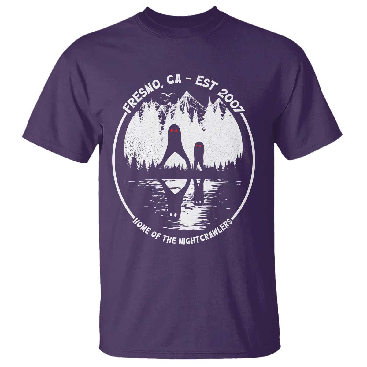 Home Of The Fresno Nightcrawlers T Shirt California Cryptid Hunter - Wonder Print Shop