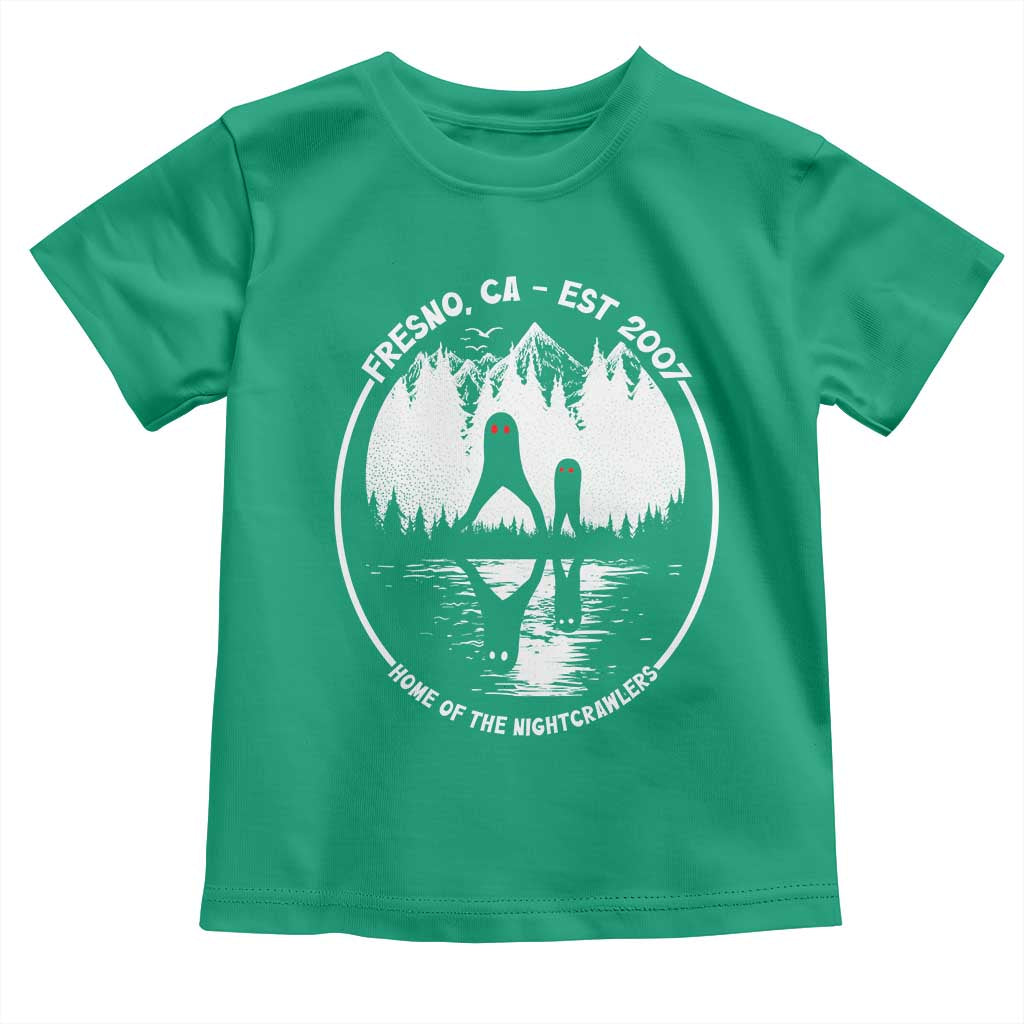 Home Of The Fresno Nightcrawlers Toddler T Shirt California Cryptid Hunter - Wonder Print Shop