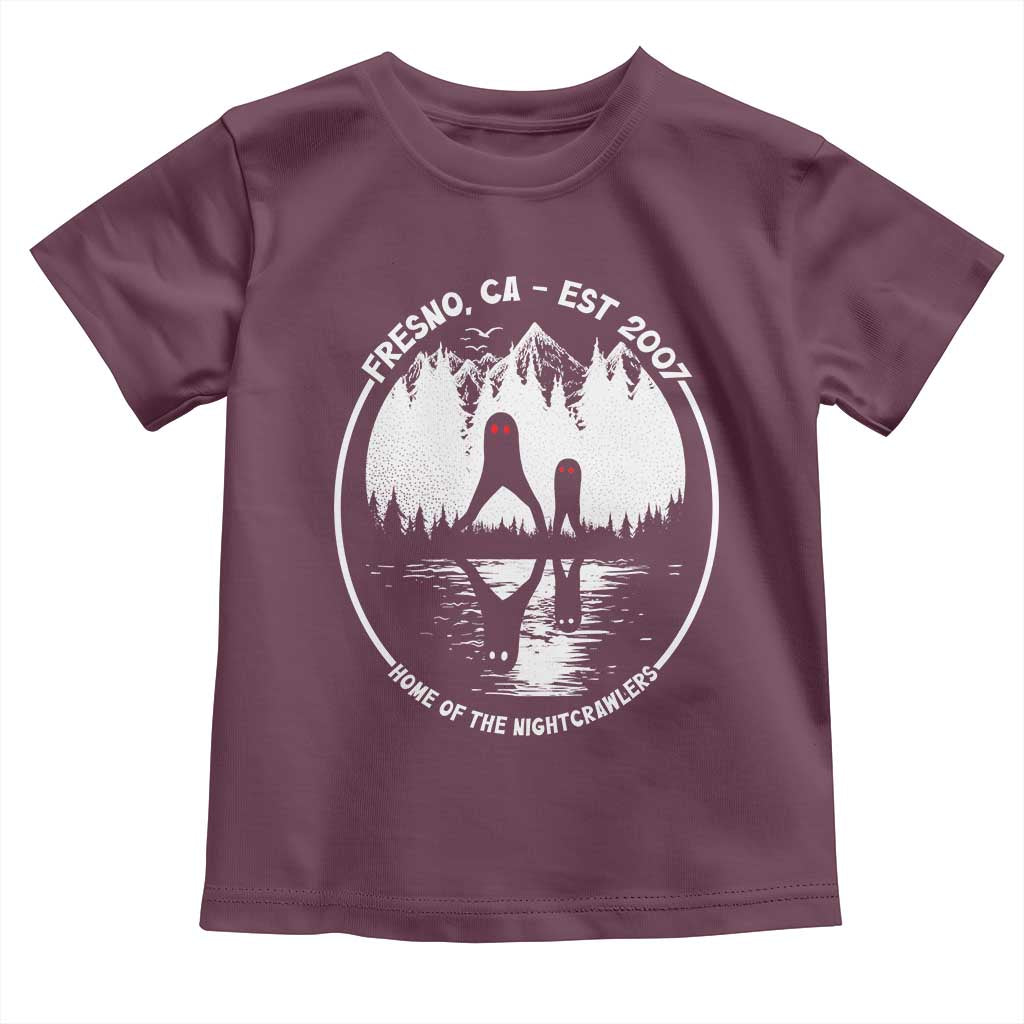 Home Of The Fresno Nightcrawlers Toddler T Shirt California Cryptid Hunter - Wonder Print Shop