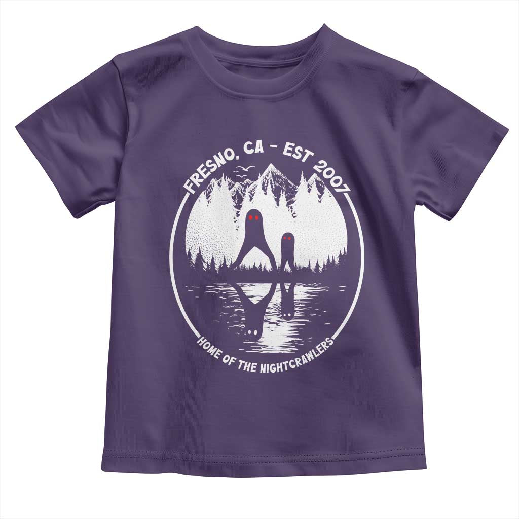 Home Of The Fresno Nightcrawlers Toddler T Shirt California Cryptid Hunter - Wonder Print Shop