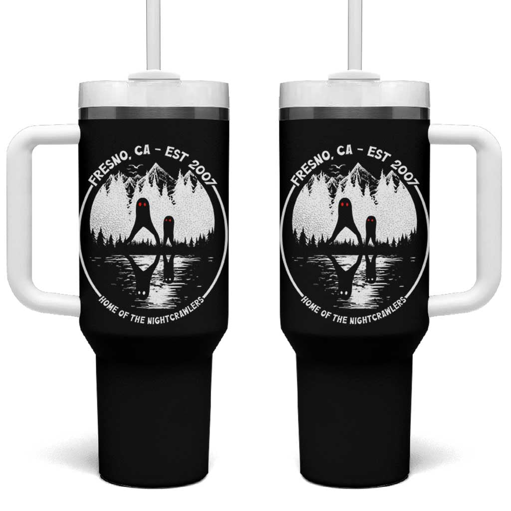 Home Of The Fresno Nightcrawlers Tumbler With Handle California Cryptid Hunter - Wonder Print Shop
