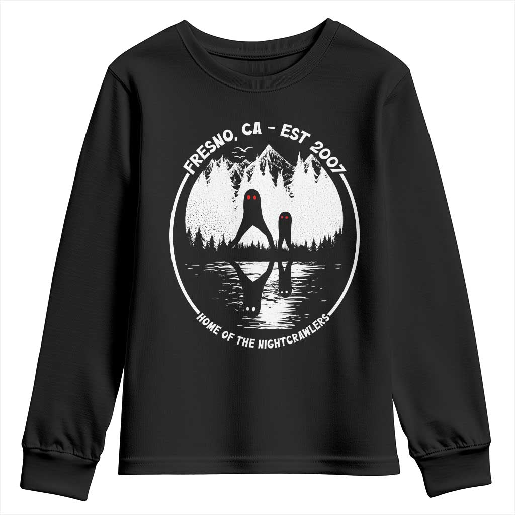 Home Of The Fresno Nightcrawlers Youth Sweatshirt California Cryptid Hunter - Wonder Print Shop