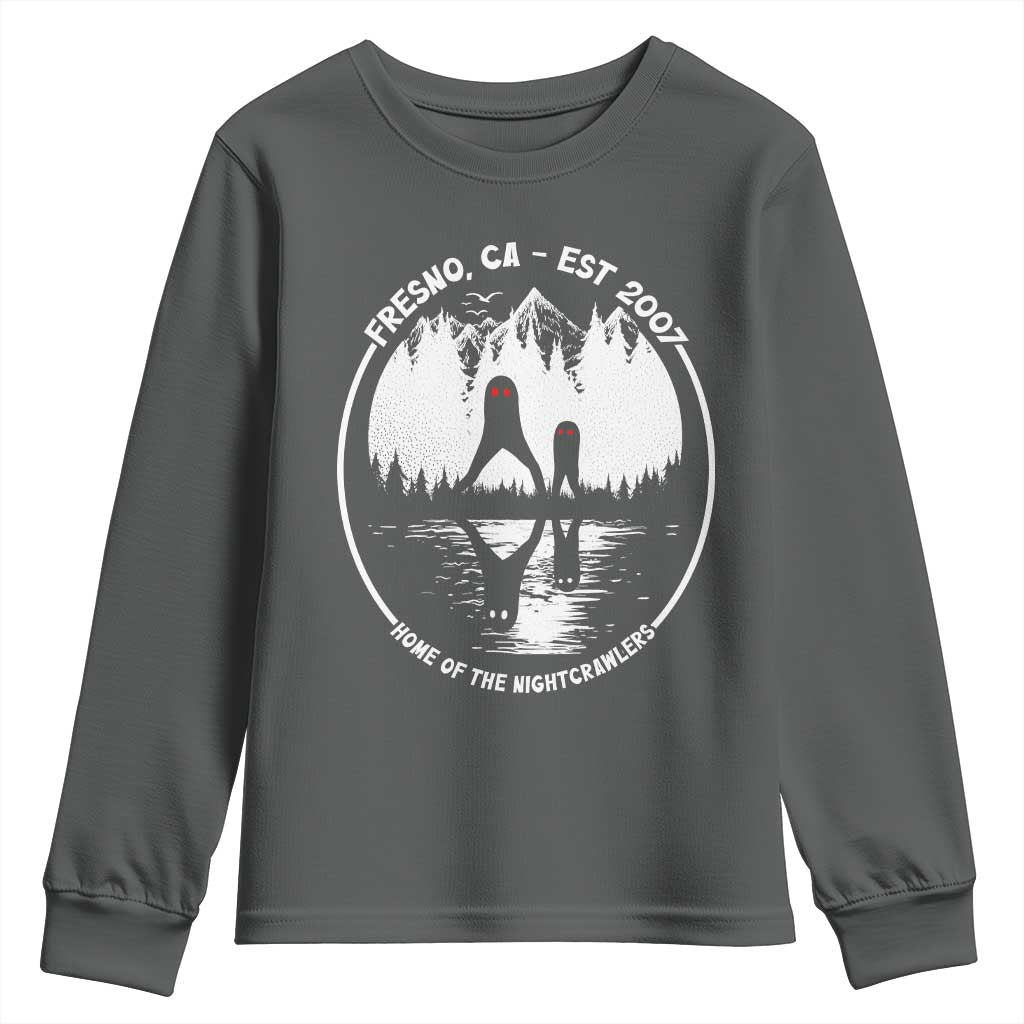 Home Of The Fresno Nightcrawlers Youth Sweatshirt California Cryptid Hunter - Wonder Print Shop