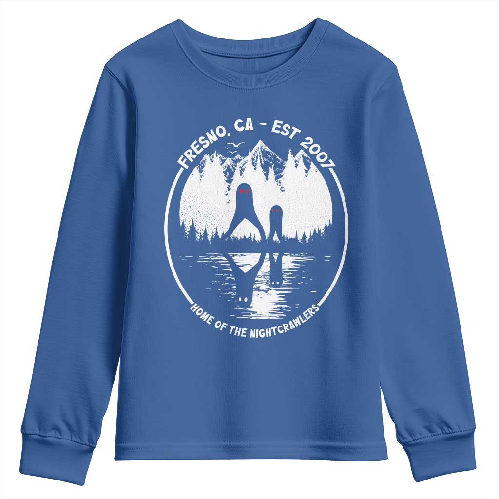 Home Of The Fresno Nightcrawlers Youth Sweatshirt California Cryptid Hunter - Wonder Print Shop