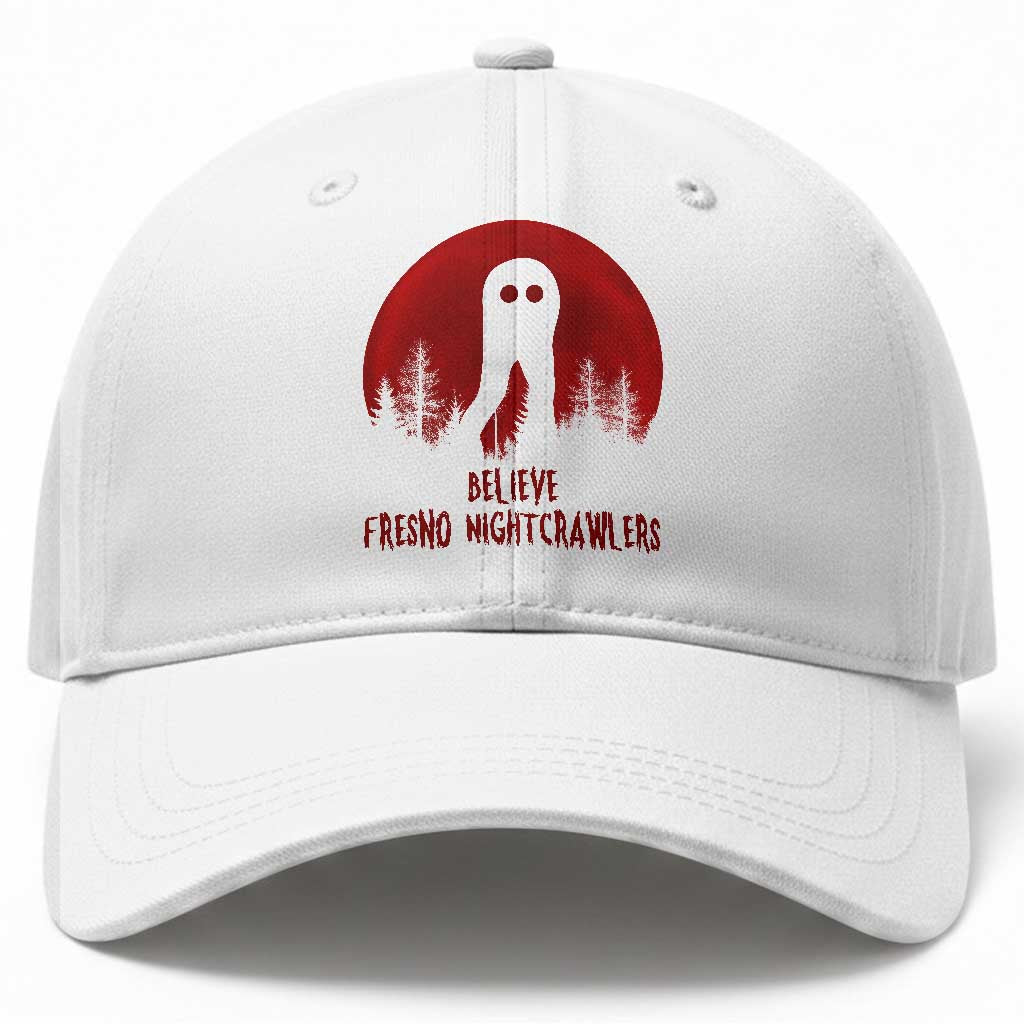 Believe In Fresno Nightcrawlers Baseball Cap California Cryptid Hunter Gift