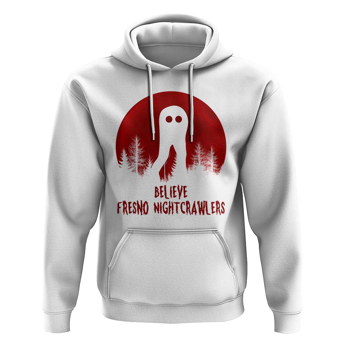 Believe In Fresno Nightcrawlers Hoodie California Cryptid Hunter Gift - Wonder Print Shop