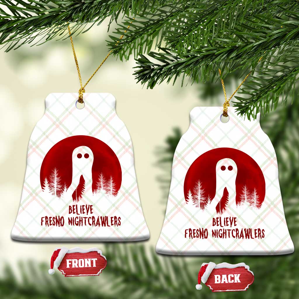 Believe In Fresno Nightcrawlers Ceramic Ornament California Cryptid Hunter Gift - Wonder Print Shop