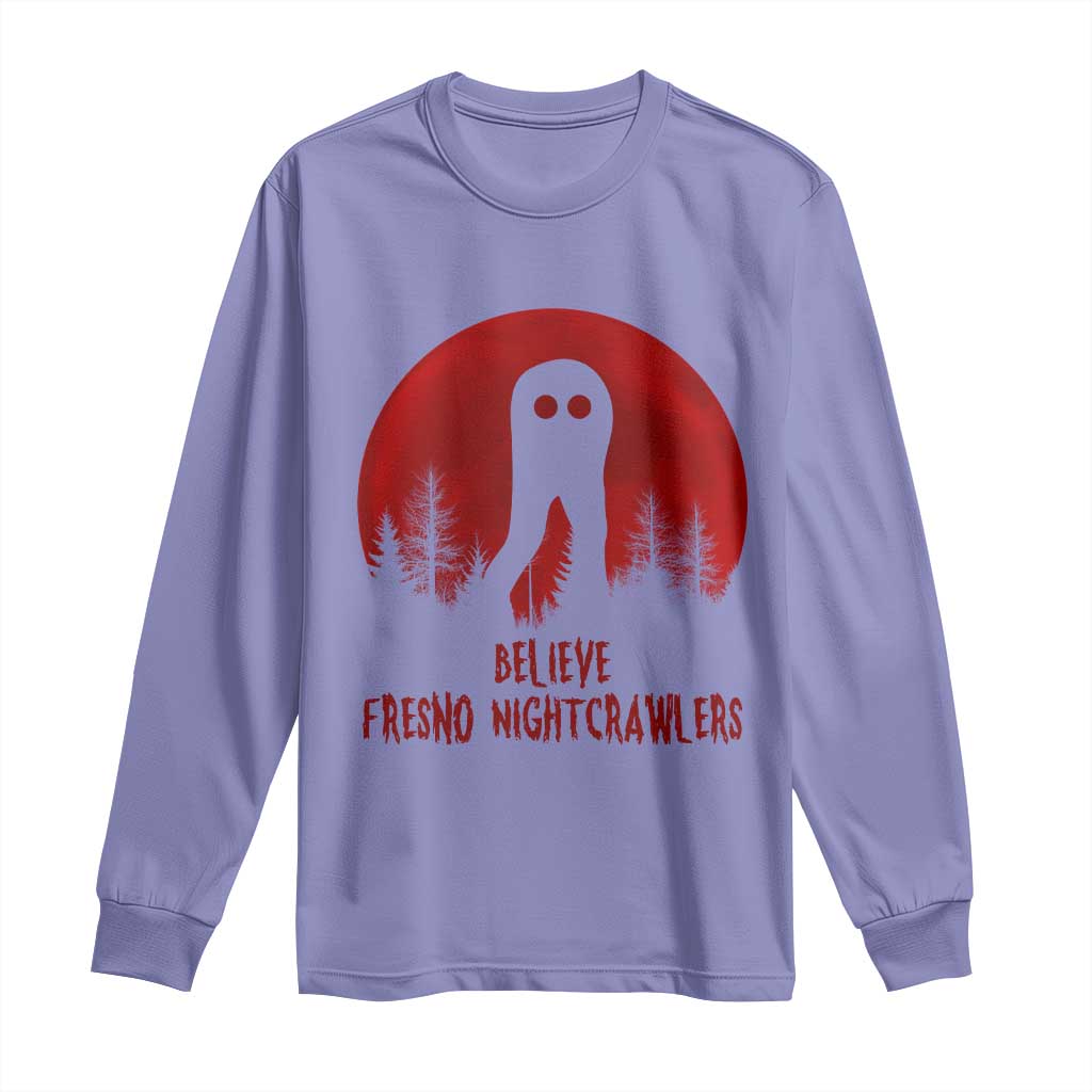 Believe In Fresno Nightcrawlers Long Sleeve Shirt California Cryptid Hunter Gift - Wonder Print Shop