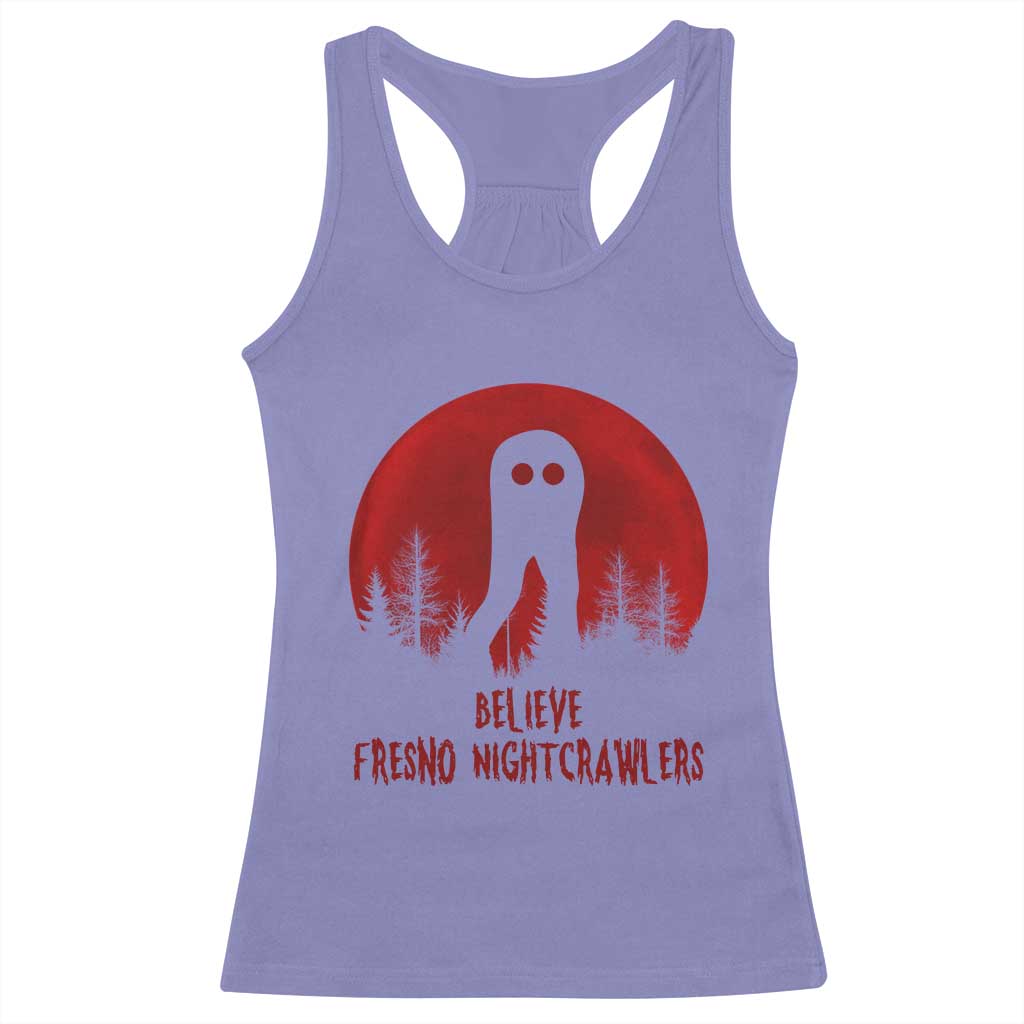 Believe In Fresno Nightcrawlers Racerback Tank Top California Cryptid Hunter Gift - Wonder Print Shop