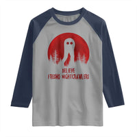 Believe In Fresno Nightcrawlers Raglan Shirt California Cryptid Hunter Gift - Wonder Print Shop