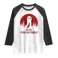 Believe In Fresno Nightcrawlers Raglan Shirt California Cryptid Hunter Gift - Wonder Print Shop