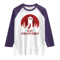 Believe In Fresno Nightcrawlers Raglan Shirt California Cryptid Hunter Gift - Wonder Print Shop