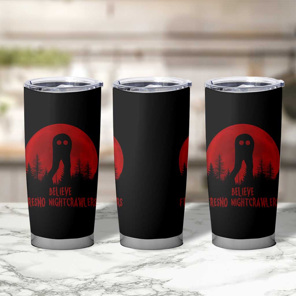 Believe In Fresno Nightcrawlers Tumbler Cup California Cryptid Hunter Gift - Wonder Print Shop