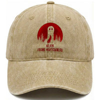 Believe In Fresno Nightcrawlers Washed Cotton Baseball Cap California Cryptid Hunter Gift
