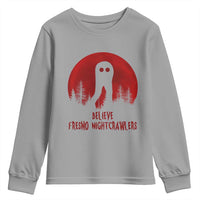 Believe In Fresno Nightcrawlers Youth Sweatshirt California Cryptid Hunter Gift - Wonder Print Shop